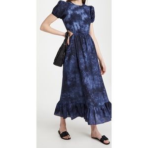 LIKELY ROSA DRESS IN INDIGO TIE DYE SZ 8